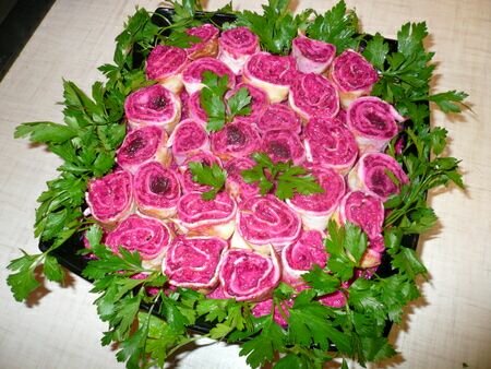 Салат букет невесты розы рецепт с фото 