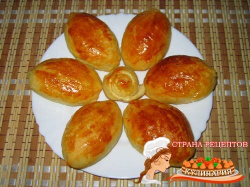 Дрожжевые пирожки с капустой рецепт с фото
