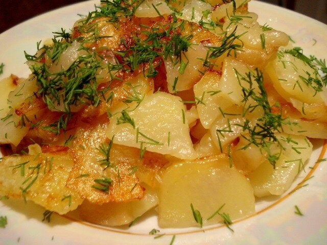 Жареная картошка рецепт с фото 