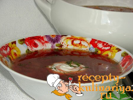 Чечевичный суп со свеклой и цветной капустой