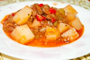 Овощное рагу с баклажанами кабачками рецепт с пошаговыми фото