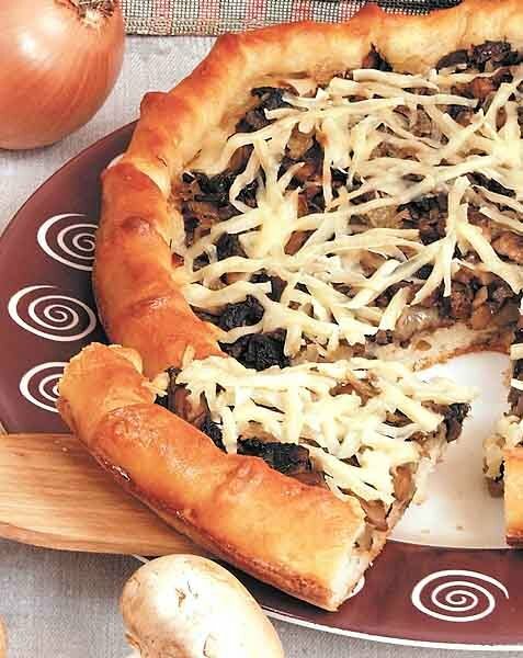 Пицца с грибами и баклажанами рецепт