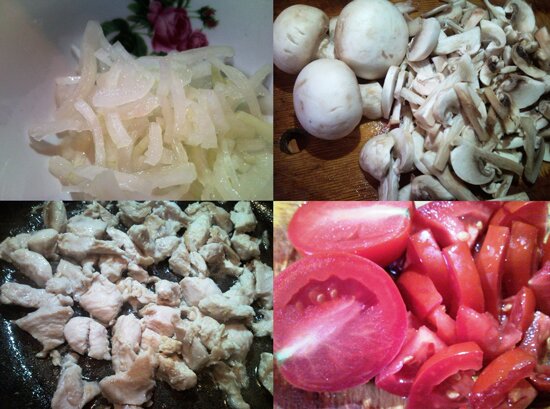 Рецепт приготовления классического салата курицей и шампиньонами