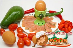 ингредиенты для фаршированных яиц с авокадо