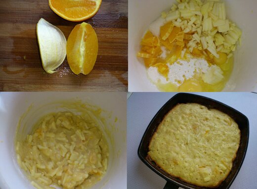 Приготовление вкусного яблочно-апельсинового тортика