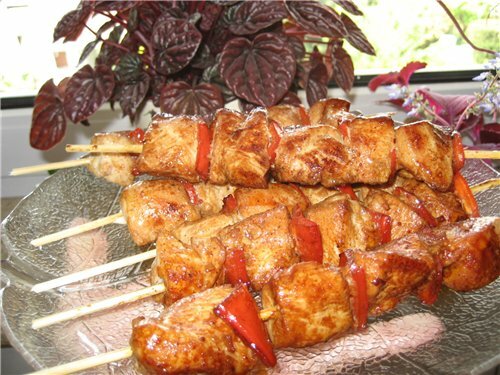 Шашлык из курицы домашний рецепт