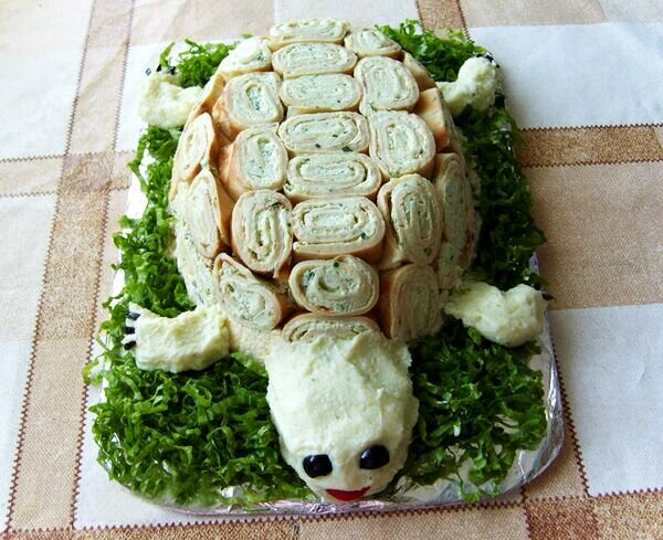 Салат Черепаха с куриной грудкой рецепт с фото 