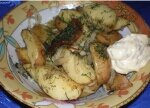 Картошка запеченная в духовке по деревенски 
