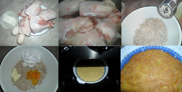 Рецепт приготовления блюда " куриное суфле "