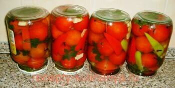 Маринованные помидоры на зиму рецепт